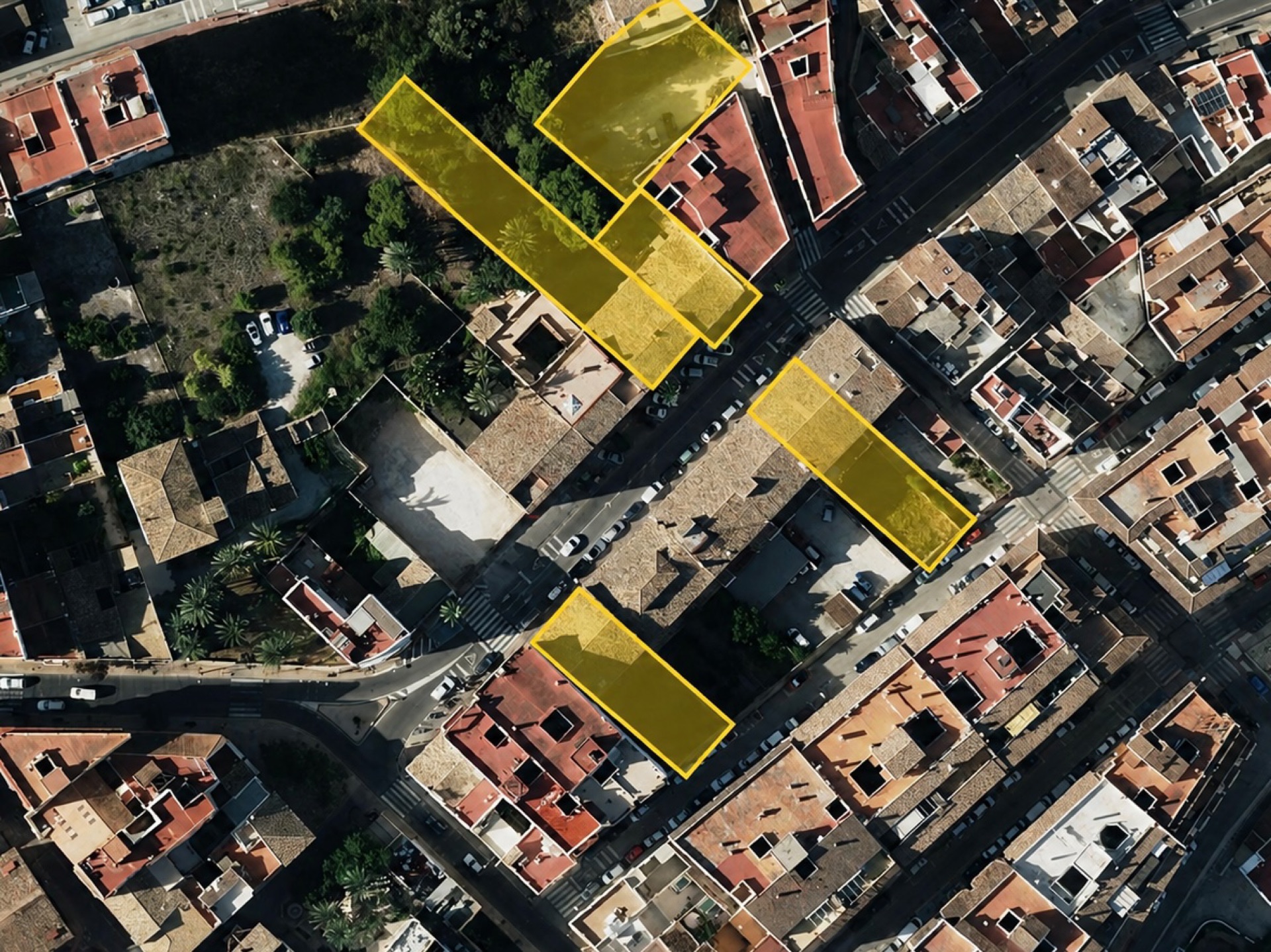Heritage Jávea — four assets highlighted on Avinguda d'Alacant