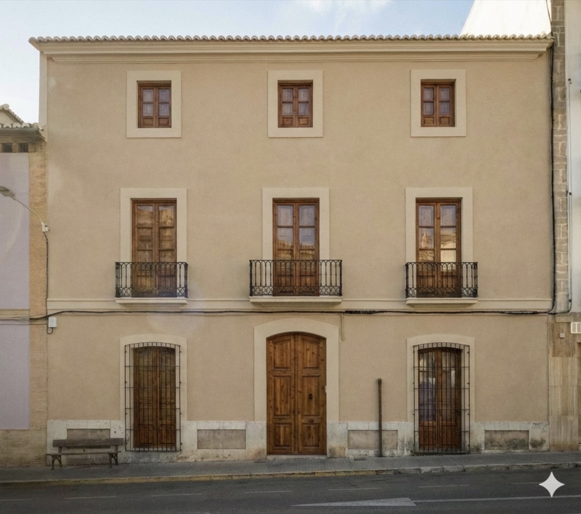Restored facade